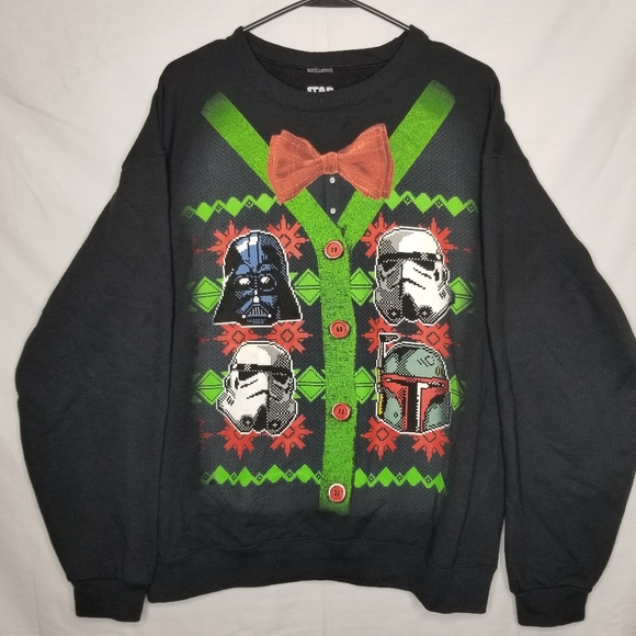 Star Wars Other - STAR WARS SITH FLEECE UGLY CHRISTMAS SWEATER LARGE